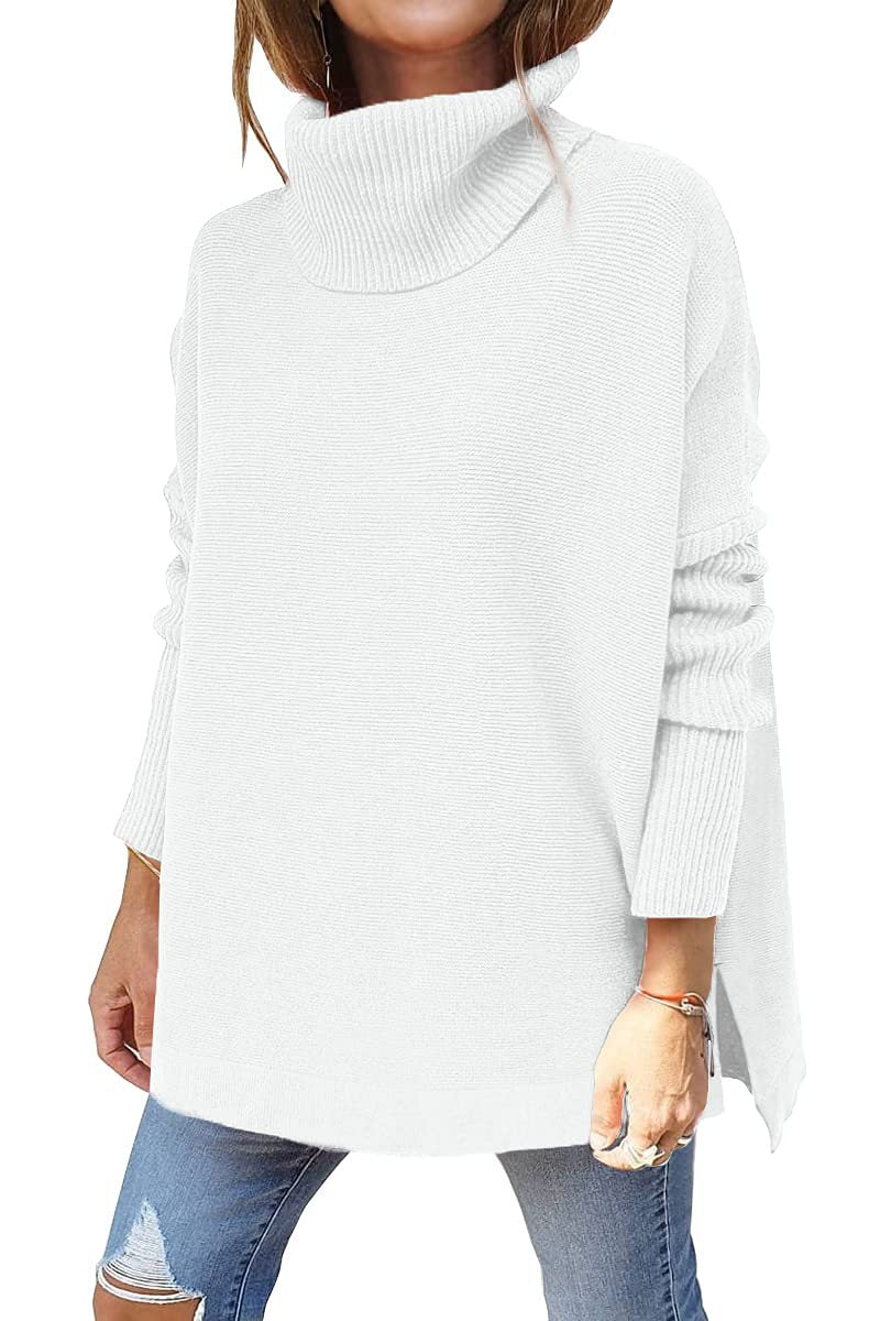 Isaline – Pull Oversize Douillet à Col Roulé