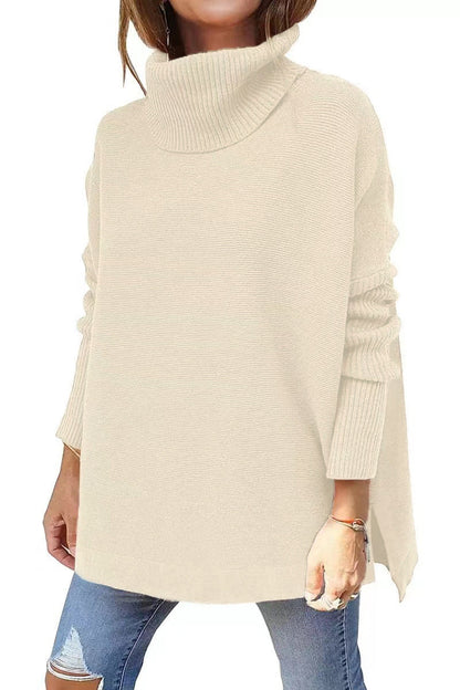 Isaline – Pull Oversize Douillet à Col Roulé