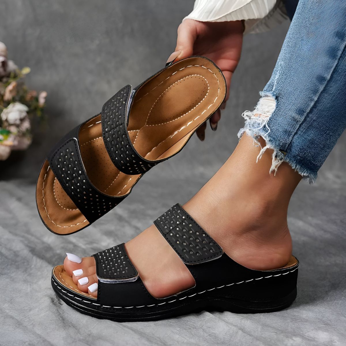 Théodora – Élégantes et confortables sandales orthopédiques