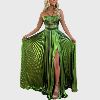 Dorine - Élégante Robe Longue Métallisée