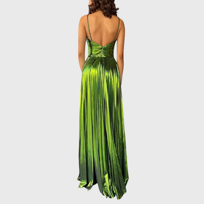 Dorine - Élégante Robe Longue Métallisée