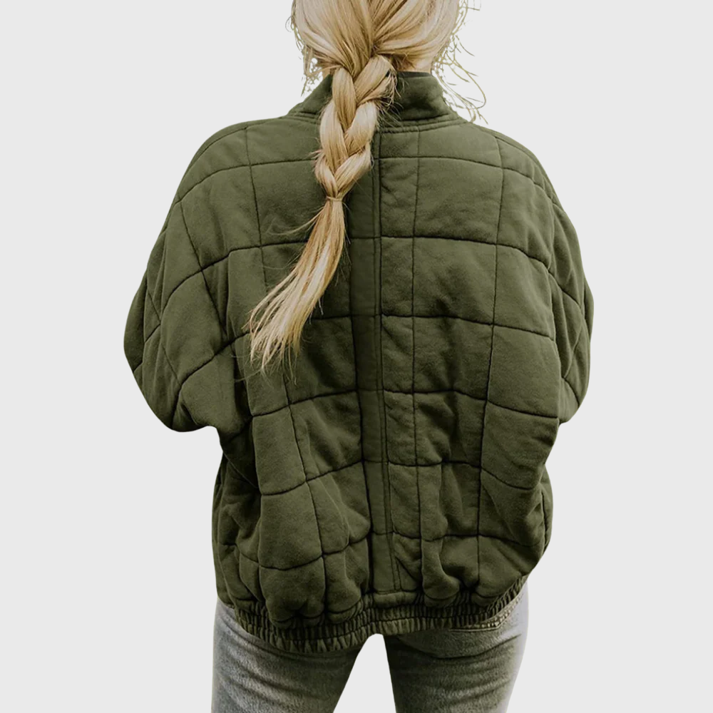 Adèle – Élégante Veste Matelassée Oversize