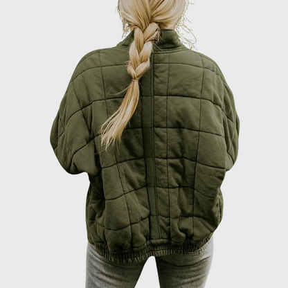 Adèle – Élégante Veste Matelassée Oversize