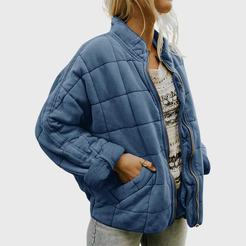 Adèle – Élégante Veste Matelassée Oversize
