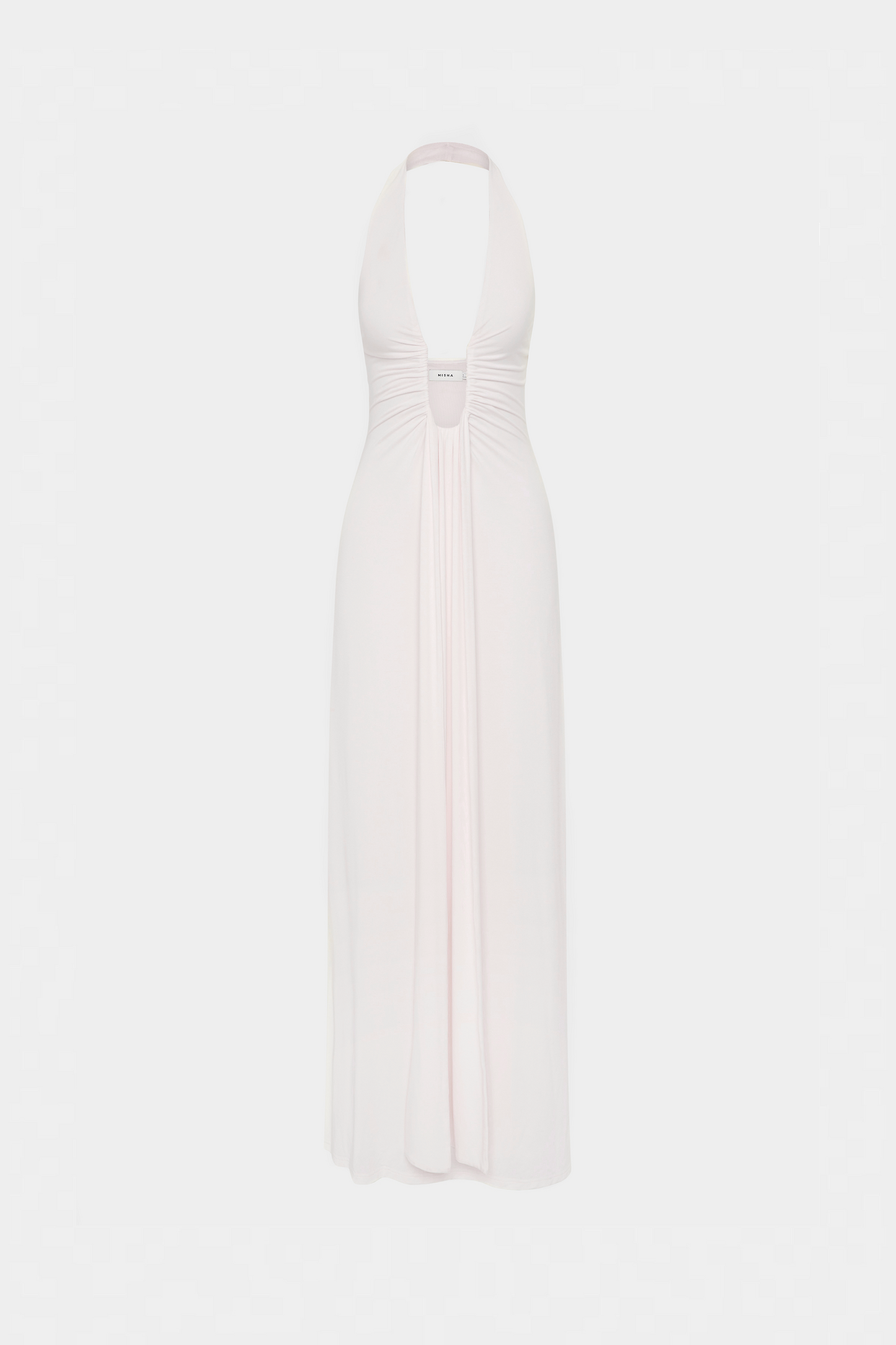 Aliane – Long Draped Cupro Dress