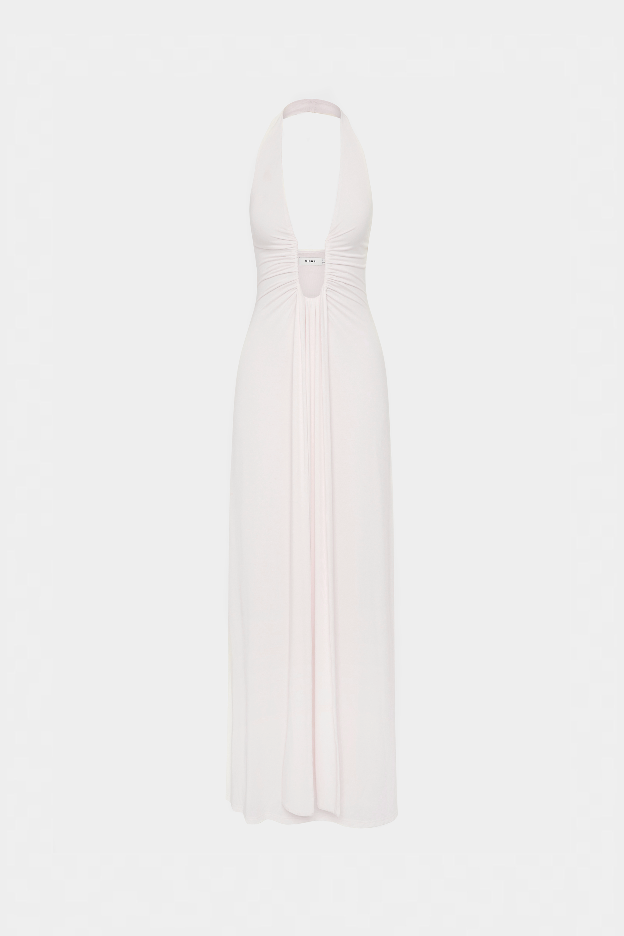 Aliane – Long Draped Cupro Dress