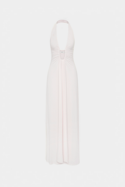 Aliane – Long Draped Cupro Dress