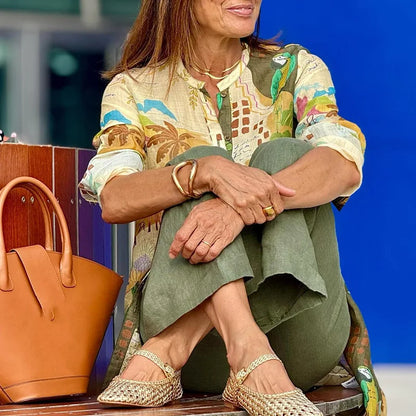 Miréliane – Élégant ensemble coordonné en lin