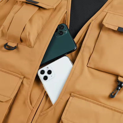 Eloïs – Gilet Cargo Respirant à Multiples Poches