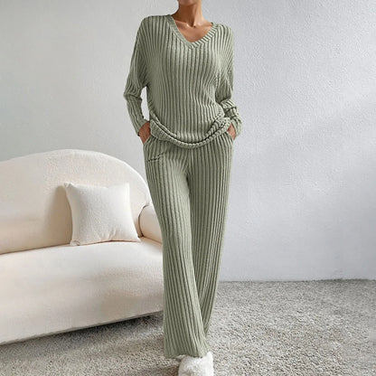 Zoélie - Ensemble Chic en Côtelé Confortable