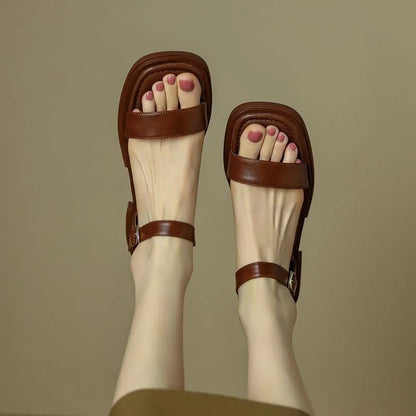 Honorine – Sandales Chic avec Semelle en Cuir