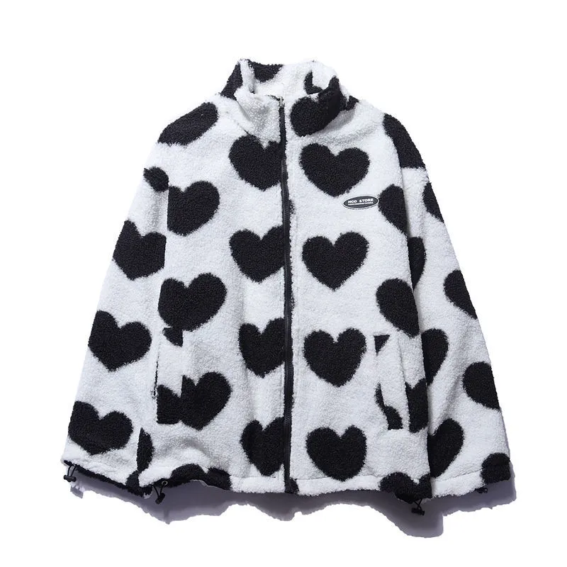 Laetitia - Veste réversible avec accents en forme de cœur
