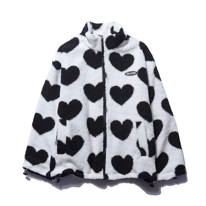 Laetitia - Veste réversible avec accents en forme de cœur