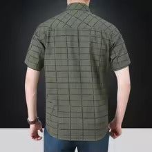 Vitoria™ | Chemise chic à manches courtes à motifs à carreaux