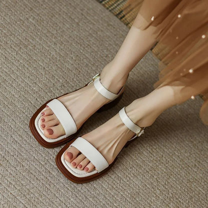 Honorine – Sandales Chic avec Semelle en Cuir