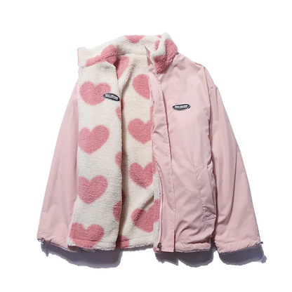 Laetitia - Veste réversible avec accents en forme de cœur