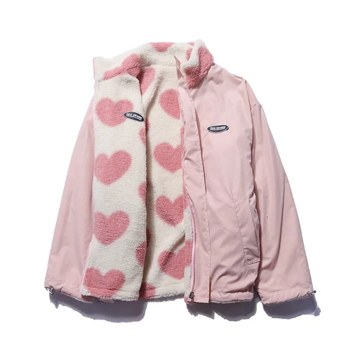 Laetitia - Veste réversible avec accents en forme de cœur