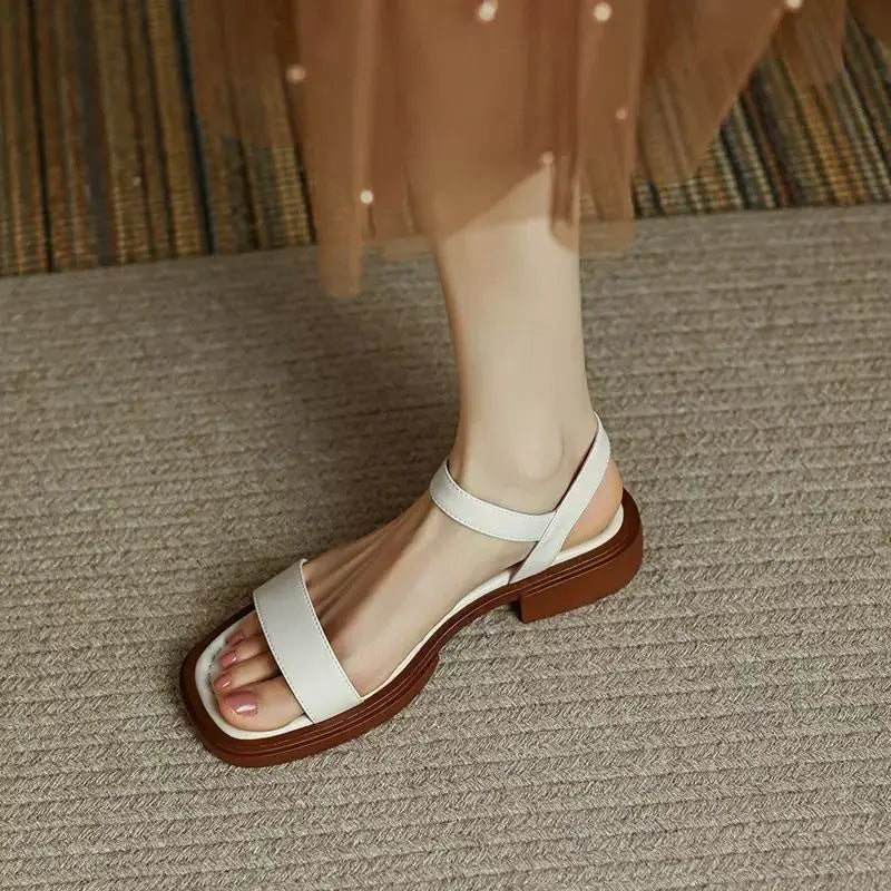 Honorine – Sandales Chic avec Semelle en Cuir