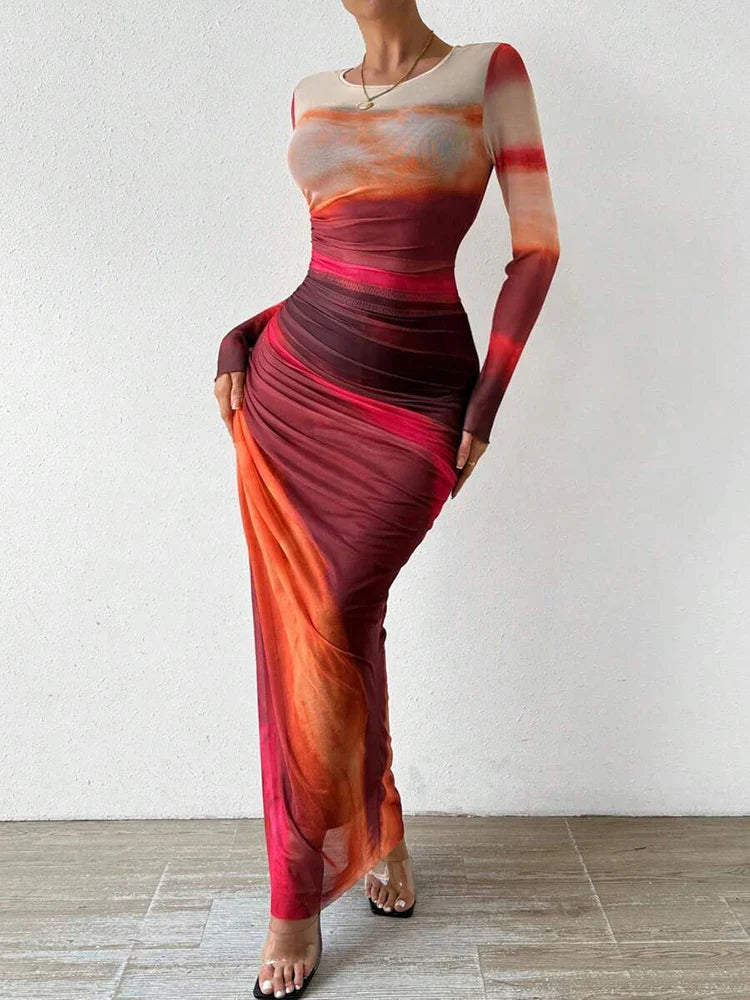 Ernestine – Élégante robe longue et fluide