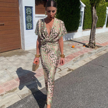 Gaïa – Élégante robe longue en soie de luxe