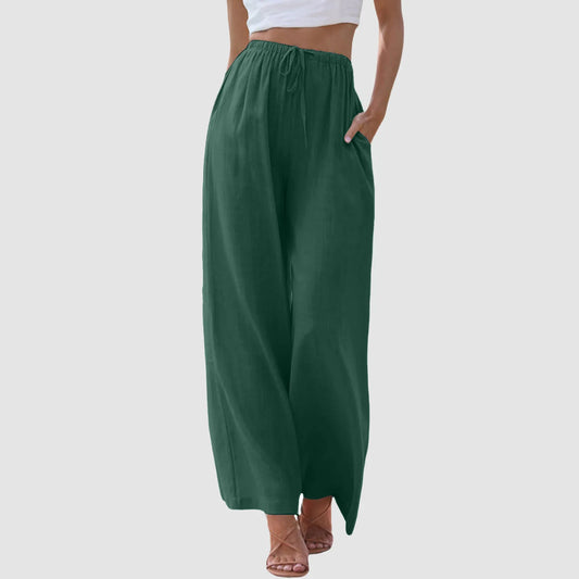 Vitoria™ | Pantalon Confort à Taille Haute et Jambes Larges