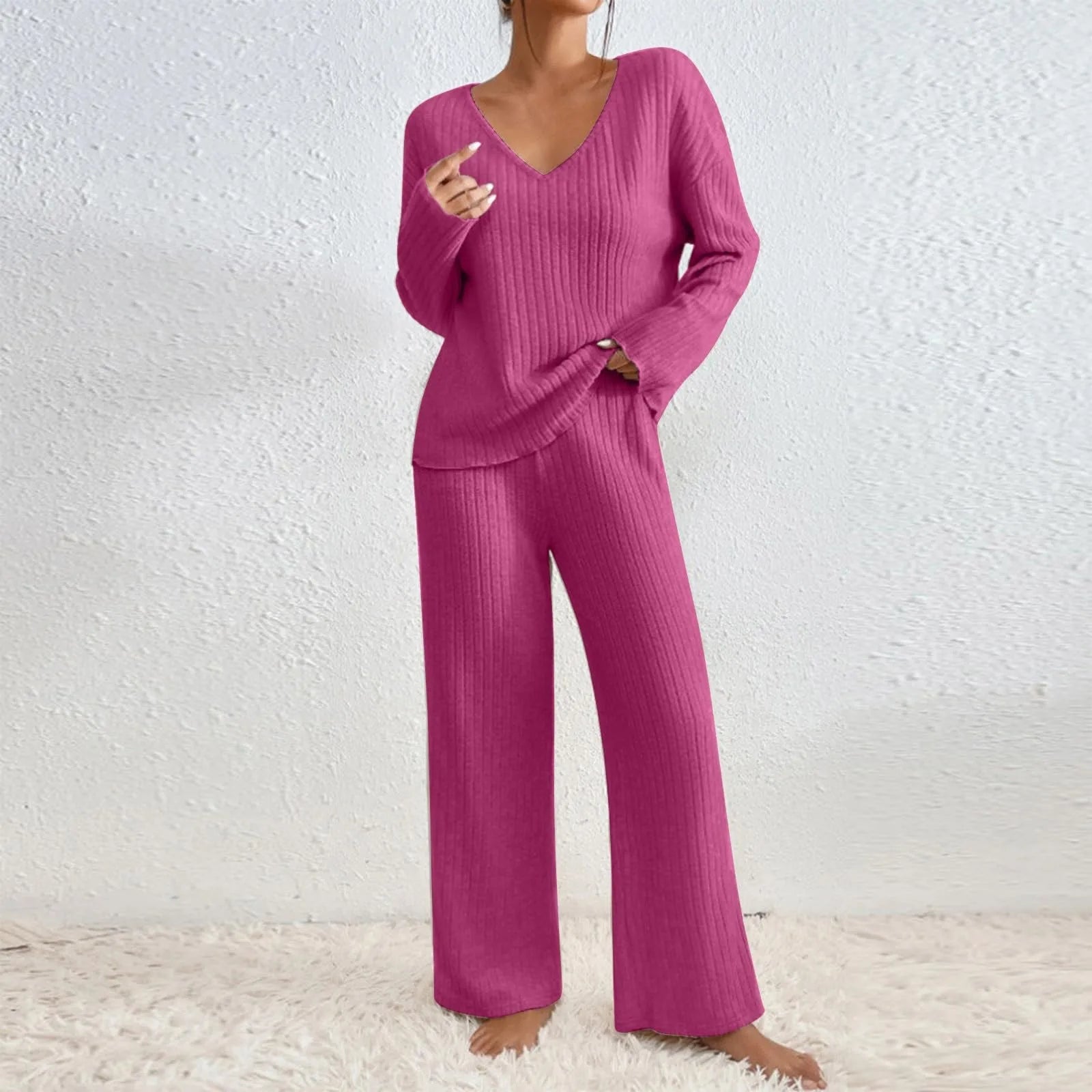 Zoélie - Ensemble Chic en Côtelé Confortable