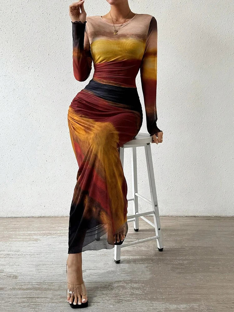 Ernestine – Élégante robe longue et fluide