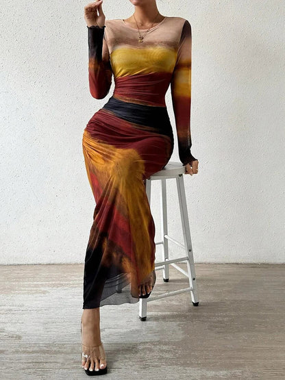 Ernestine – Élégante robe longue et fluide