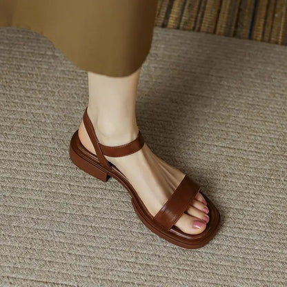 Honorine – Sandales Chic avec Semelle en Cuir