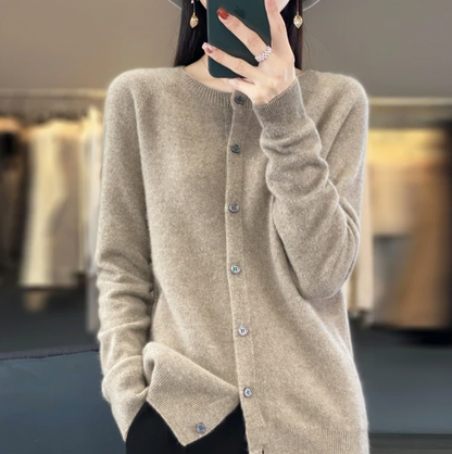 Sofia - Cardigan en laine artisanal et chaleureux