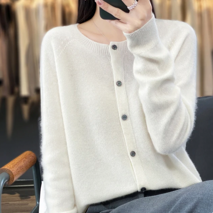 Sofia - Cardigan en laine artisanal et chaleureux