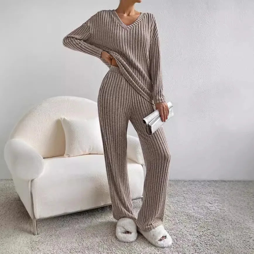Zoélie - Ensemble Chic en Côtelé Confortable