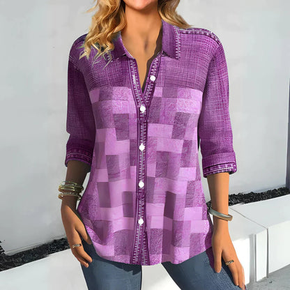 Bertine – Élégante chemise à carreaux respirante