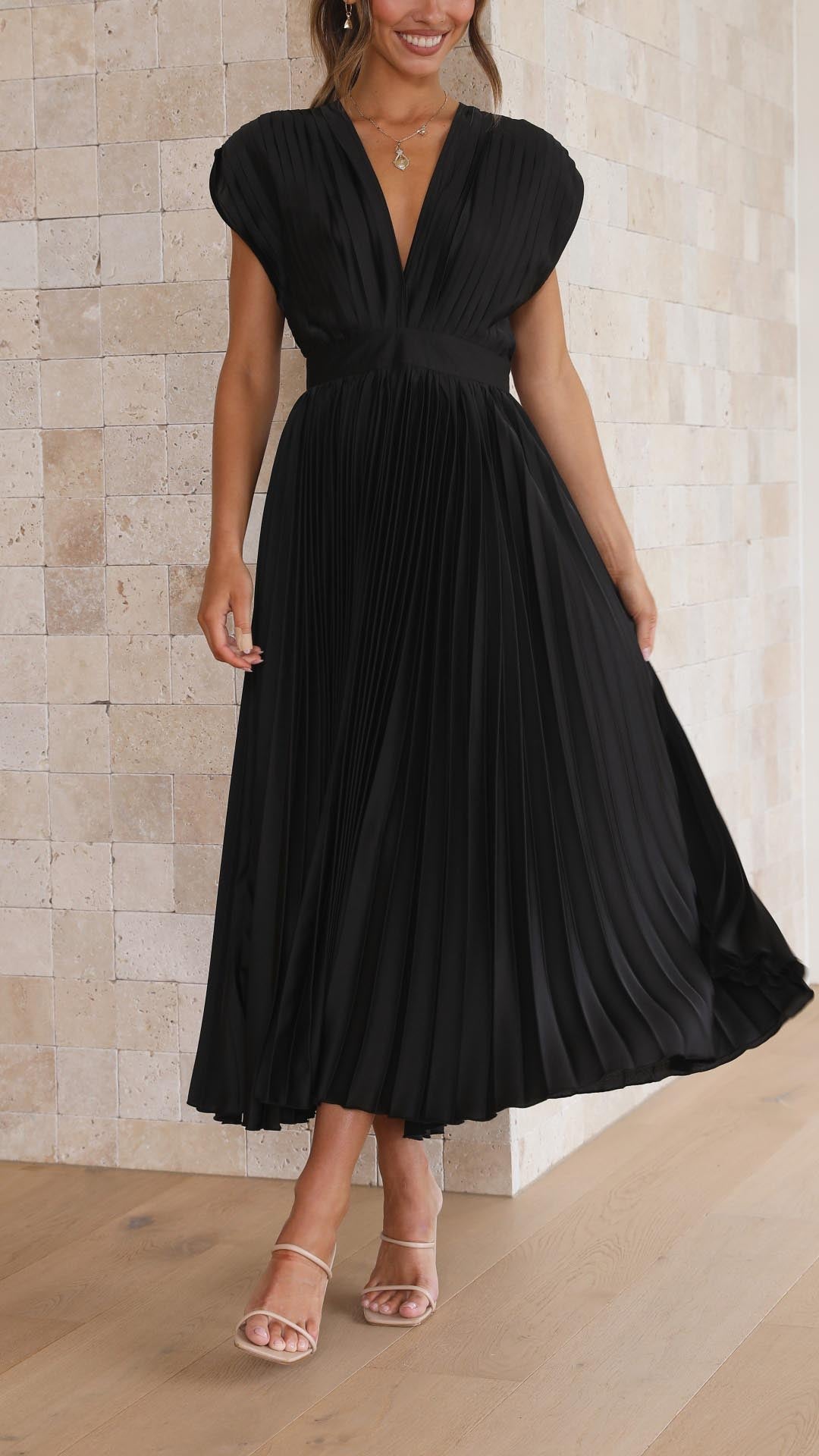 Javotte – Élégante robe longue fluide