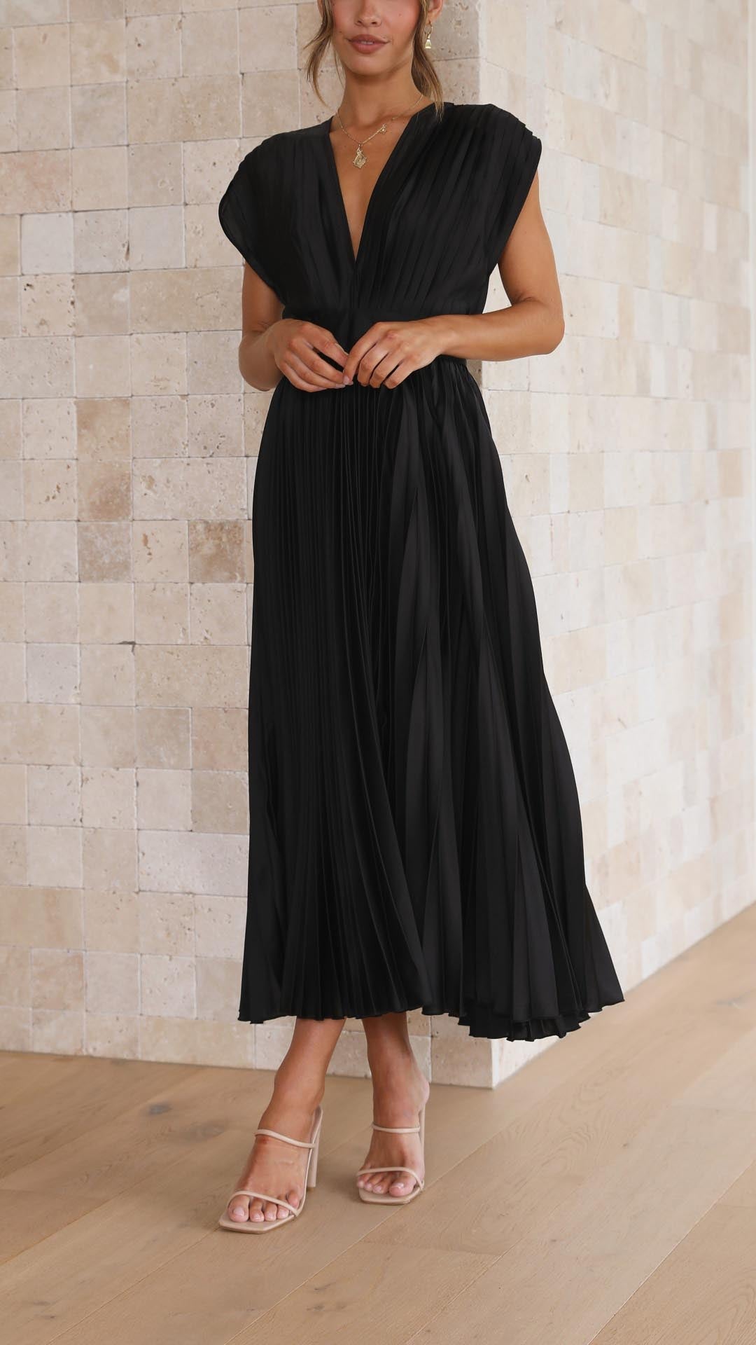 Javotte – Élégante robe longue fluide