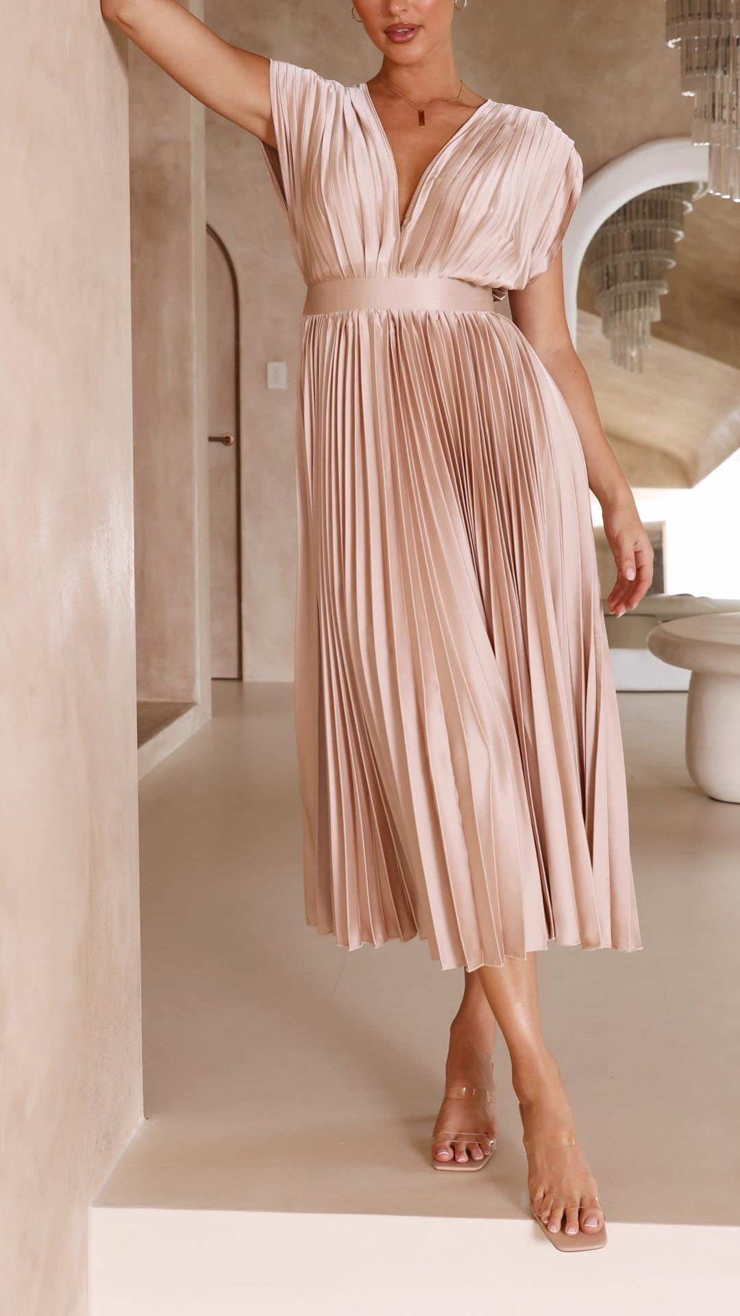 Javotte – Élégante robe longue fluide