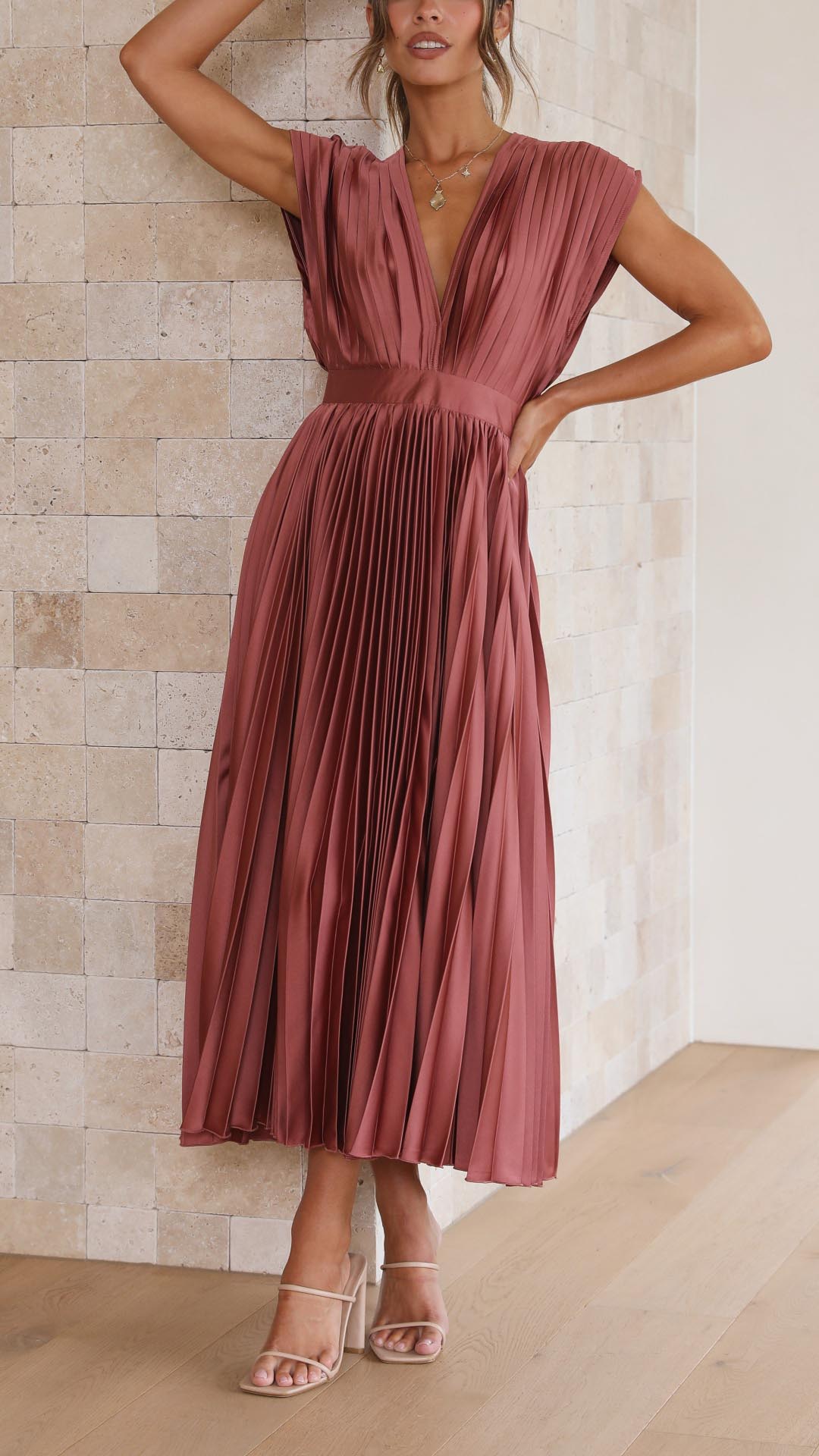 Javotte – Élégante robe longue fluide