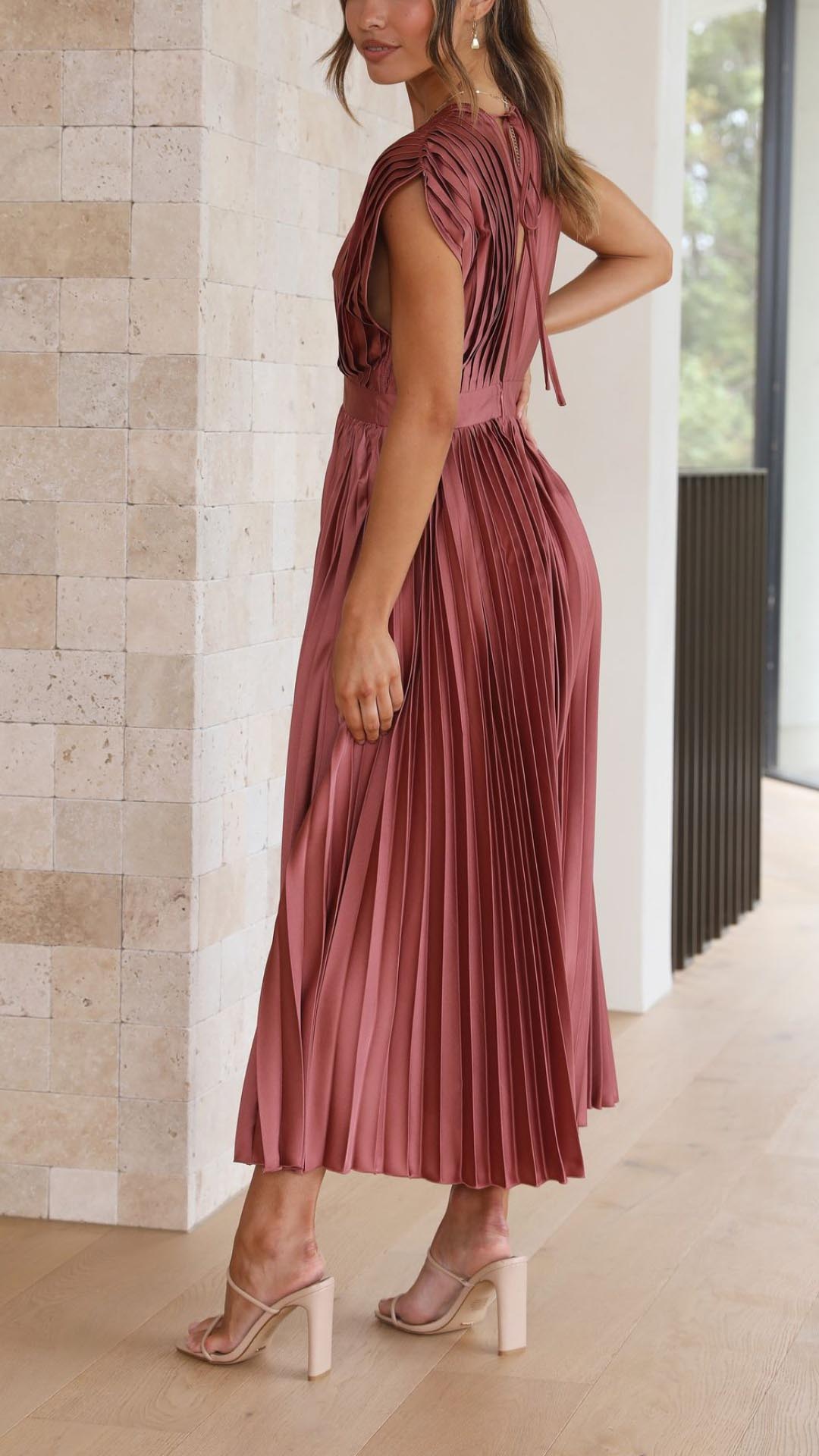 Javotte – Élégante robe longue fluide