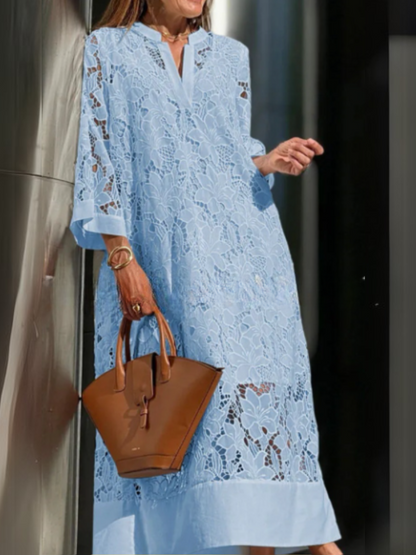 Géromine - Élégante robe en dentelle légère