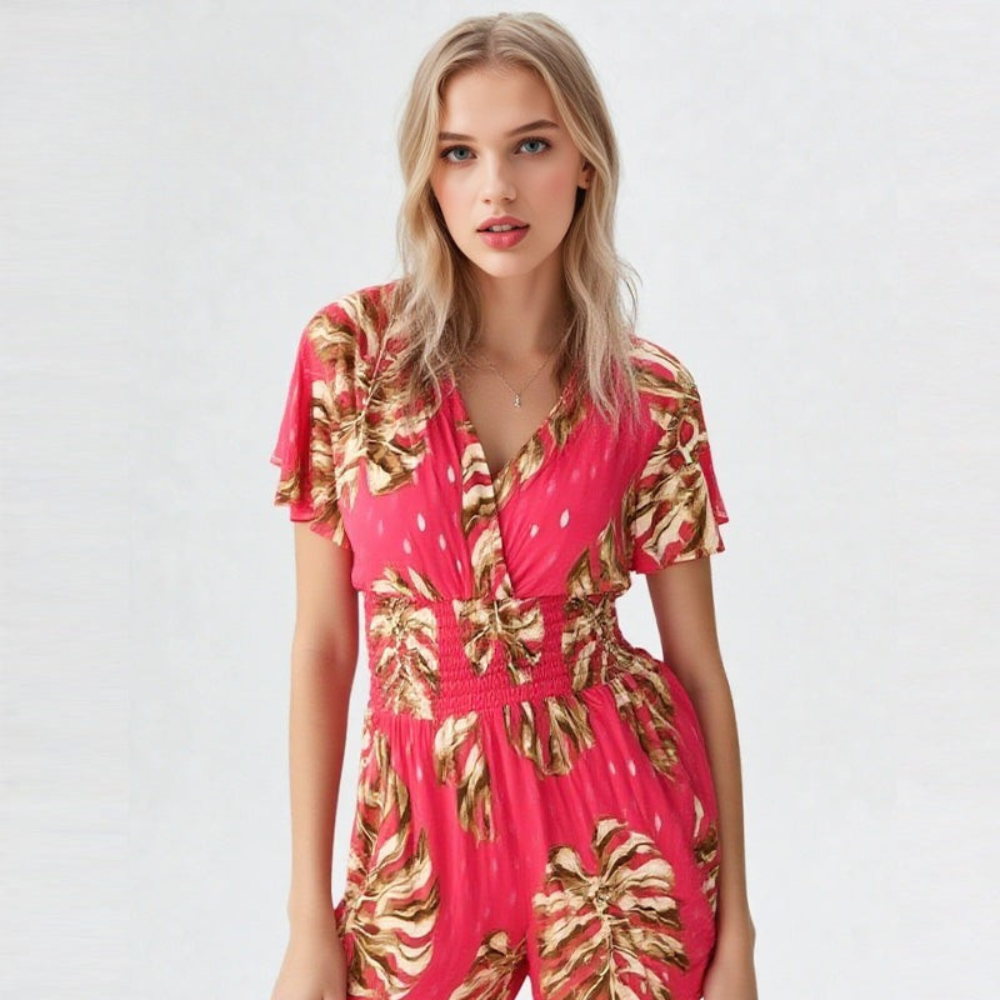 Mathilde – Légère et Confortable Combishort Floral