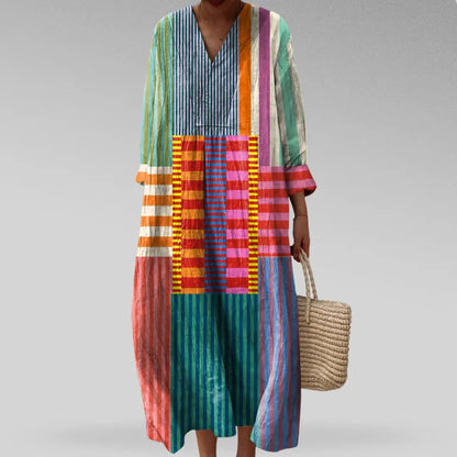 Amélie – Robe légère à motifs géométriques