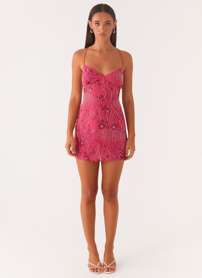 Adélaïde – Mini robe à sequins étincelants