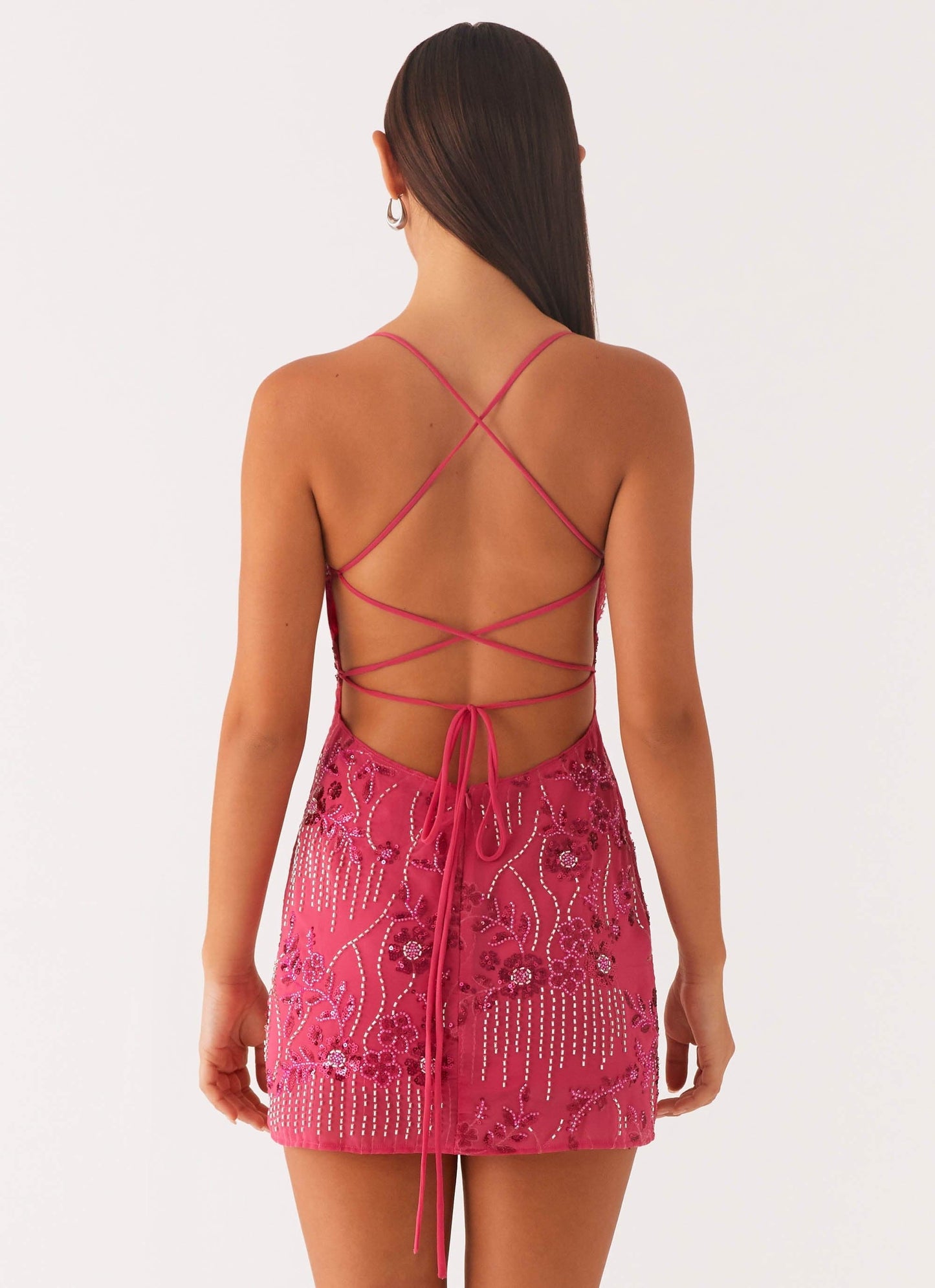 Adélaïde – Mini robe à sequins étincelants