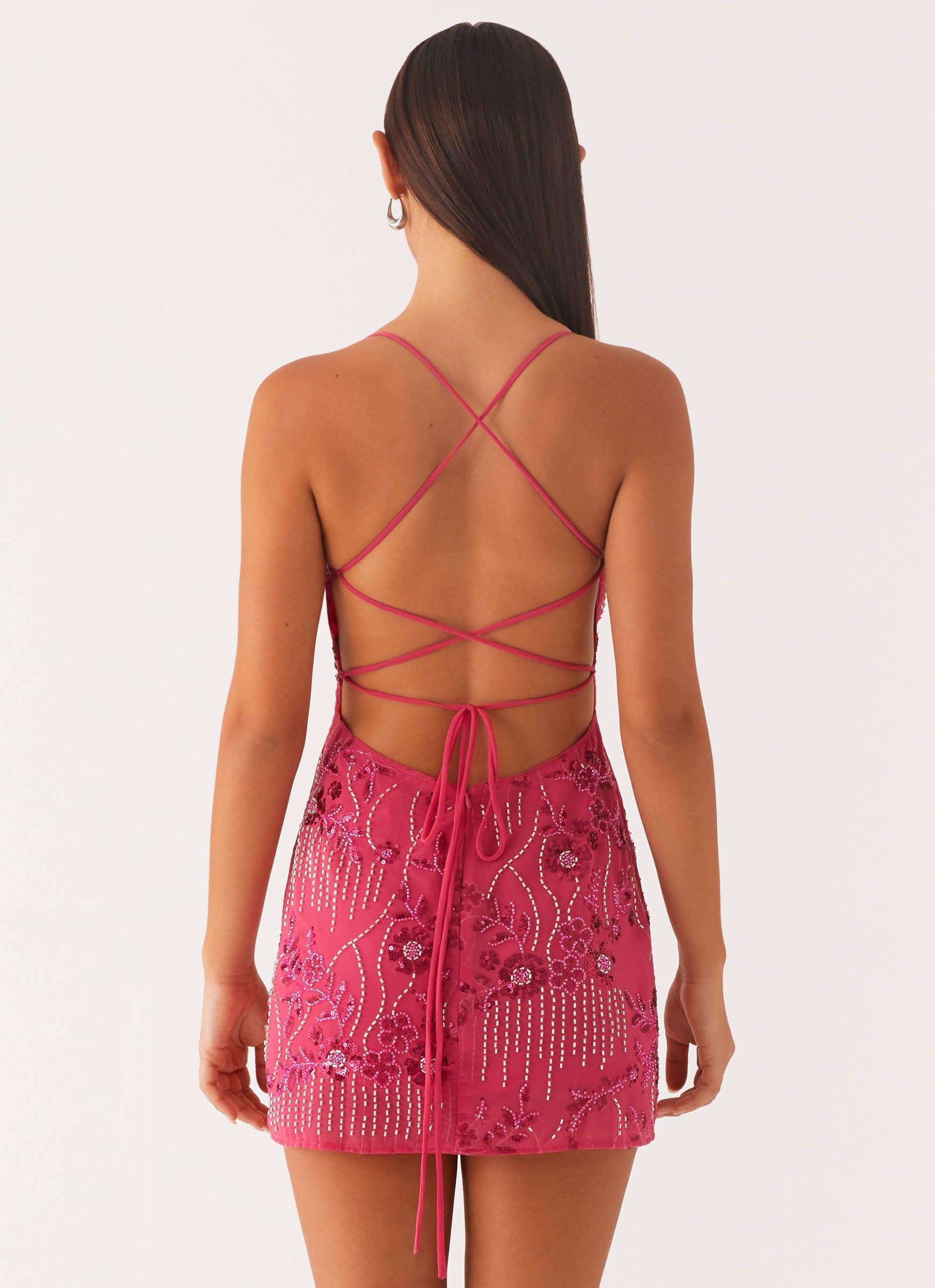 Adélaïde – Mini robe à sequins étincelants