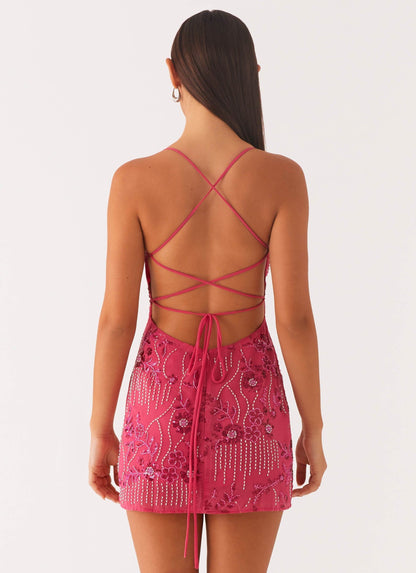 Adélaïde – Mini robe à sequins étincelants