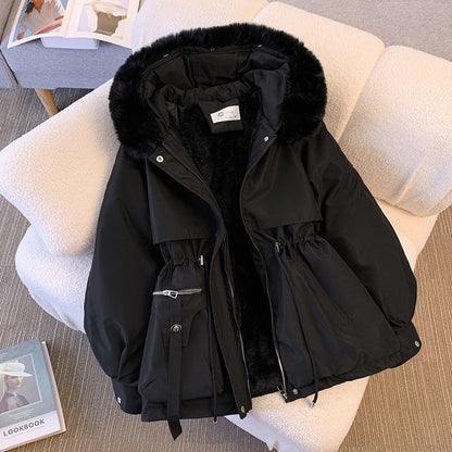 Nelly - Élégant manteau d'hiver avec col en fourrure
