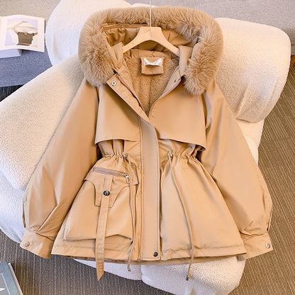 Nelly - Élégant manteau d'hiver avec col en fourrure