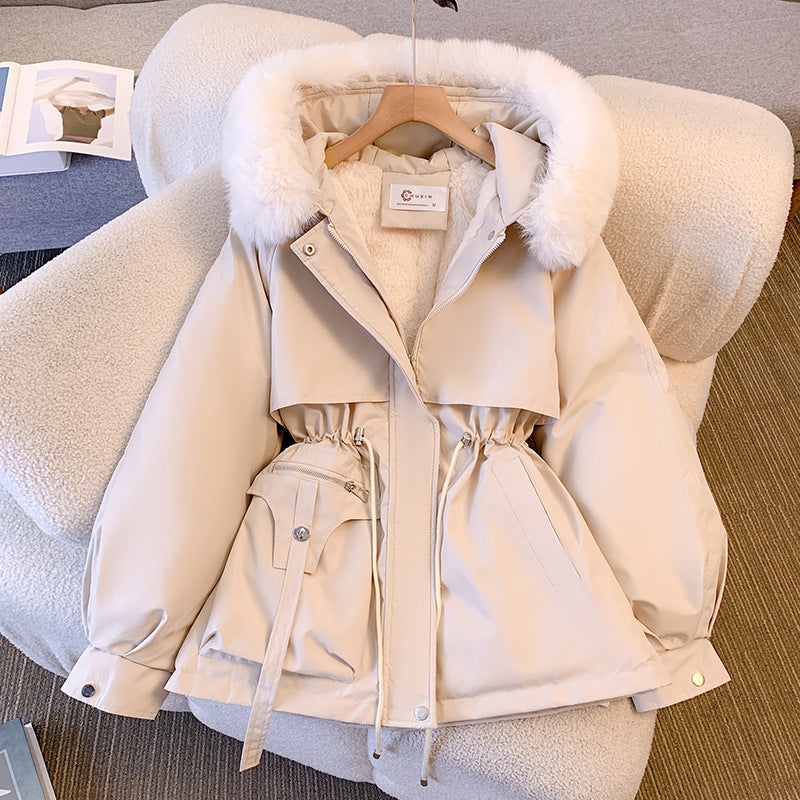 Nelly - Élégant manteau d'hiver avec col en fourrure