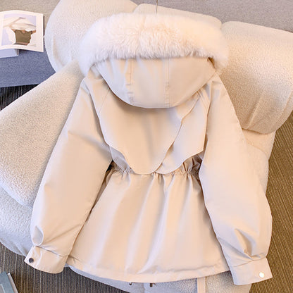 Nelly - Élégant manteau d'hiver avec col en fourrure