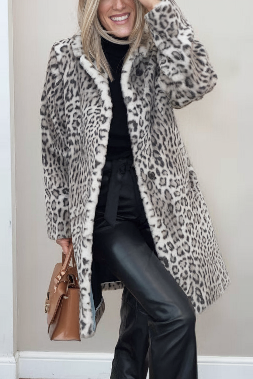 Harmonie - Manteau Léopard Imprimé